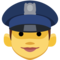 Woman Police Officer emoji on Facebook